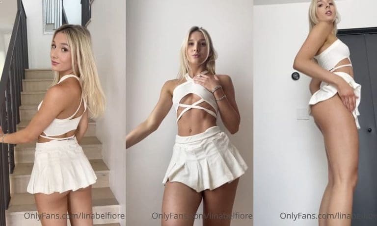 Lina Belfiore Staircase Ass Tease Video Leaked FappTime.com