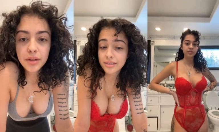Malu Trevejo Sexy Red Lingerie Video Leaked FappTime.com